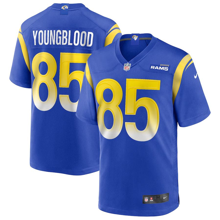 Men Los Angeles Rams #85 Jack Youngblood Nike Royal Game Retired Player NFL Jersey